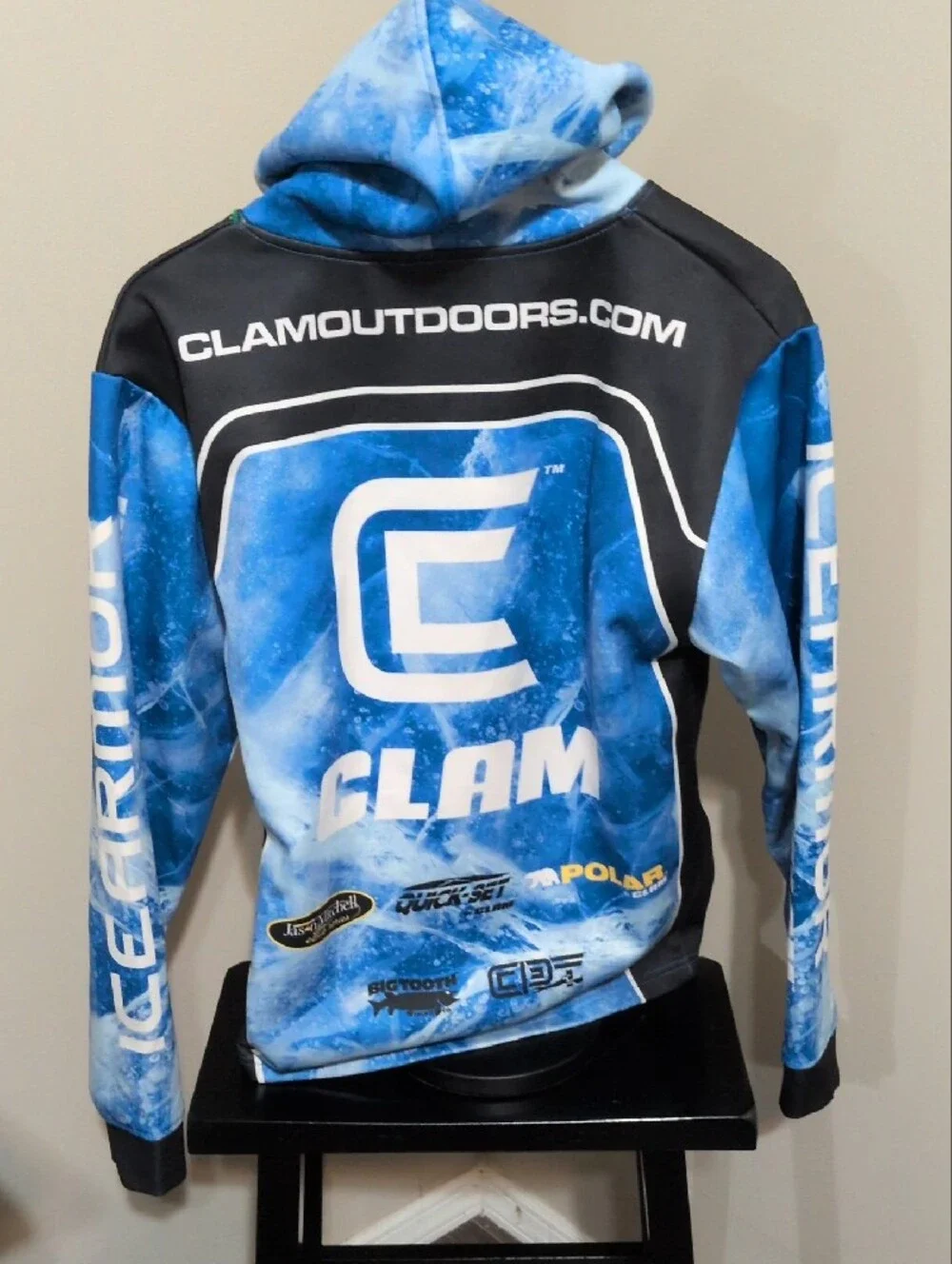 Men's CLAM Blue Logo Hoodie Top